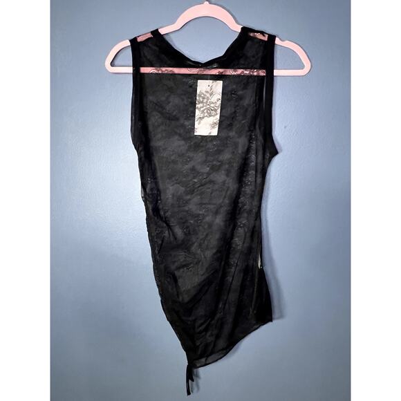 New Diabless Sheer Swimsuit Cover up Women's Size Med/Large Lace Feminine Fitted - Picture 2 of 8